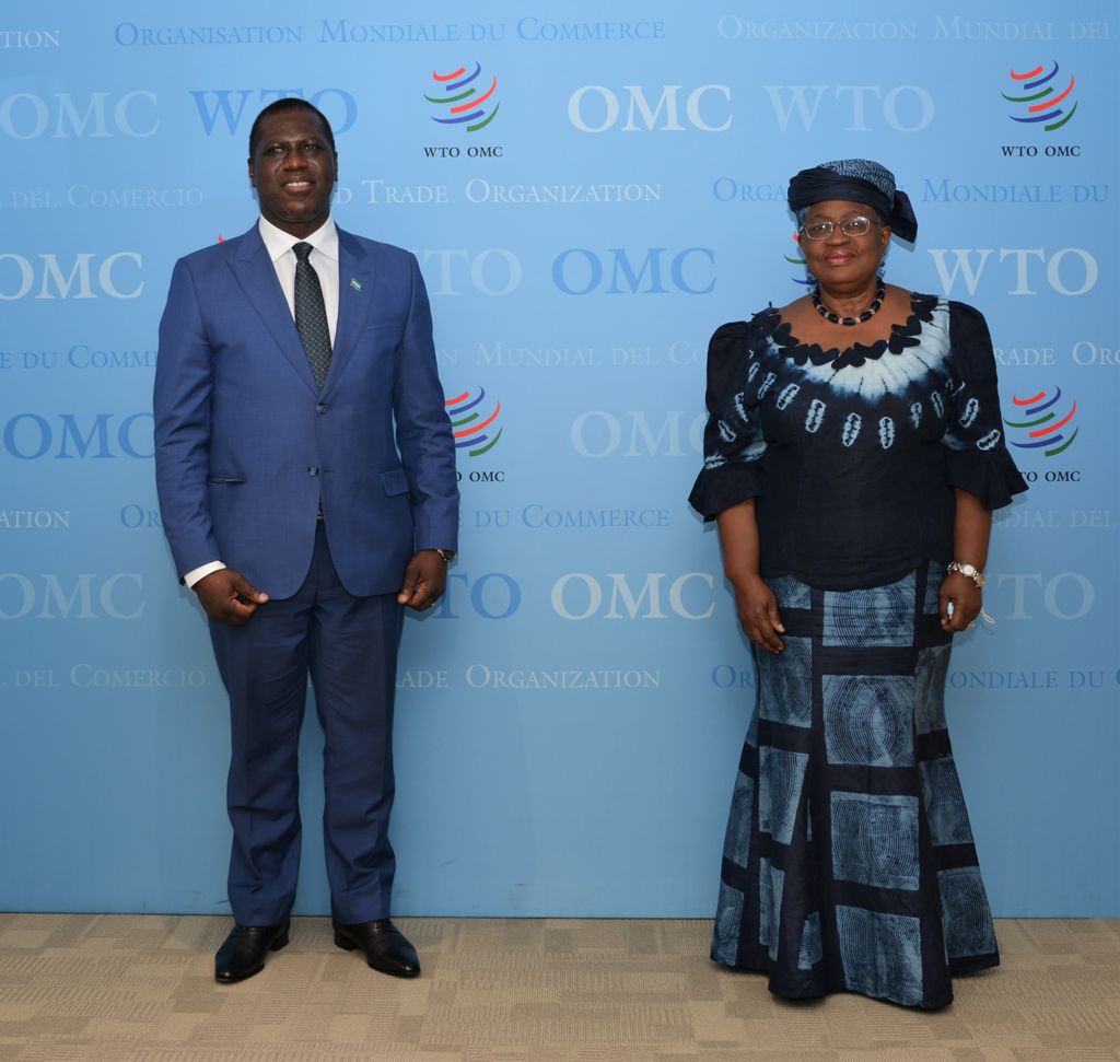 Sierra Leone's Foreign Minister Pays Courtesy Call On WTO Director General, discusses Supports To Fisheries & Agriculture