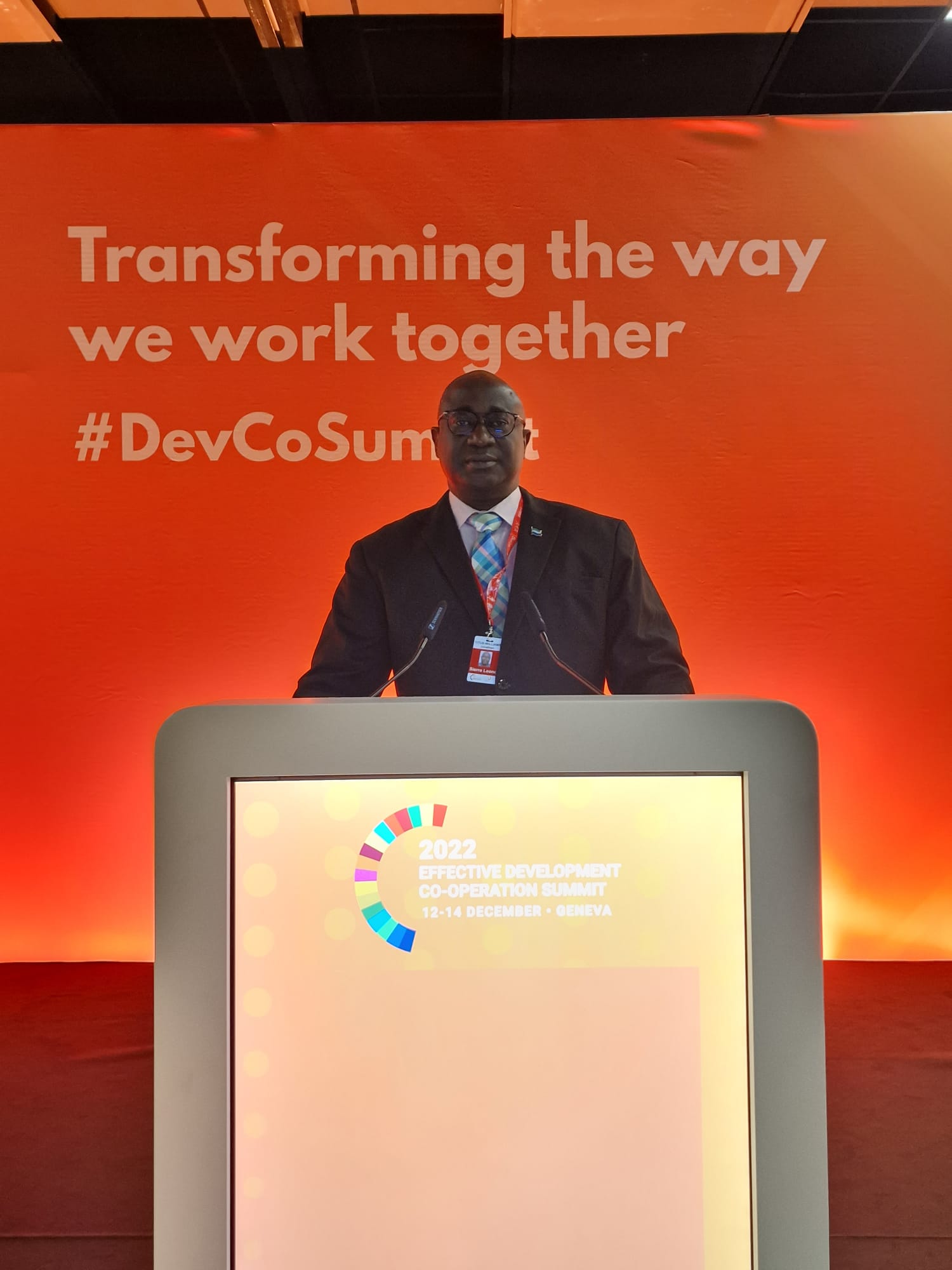 Sierra Leone’s Deputy Development Minister Participates In 2022 GPEDC Summit