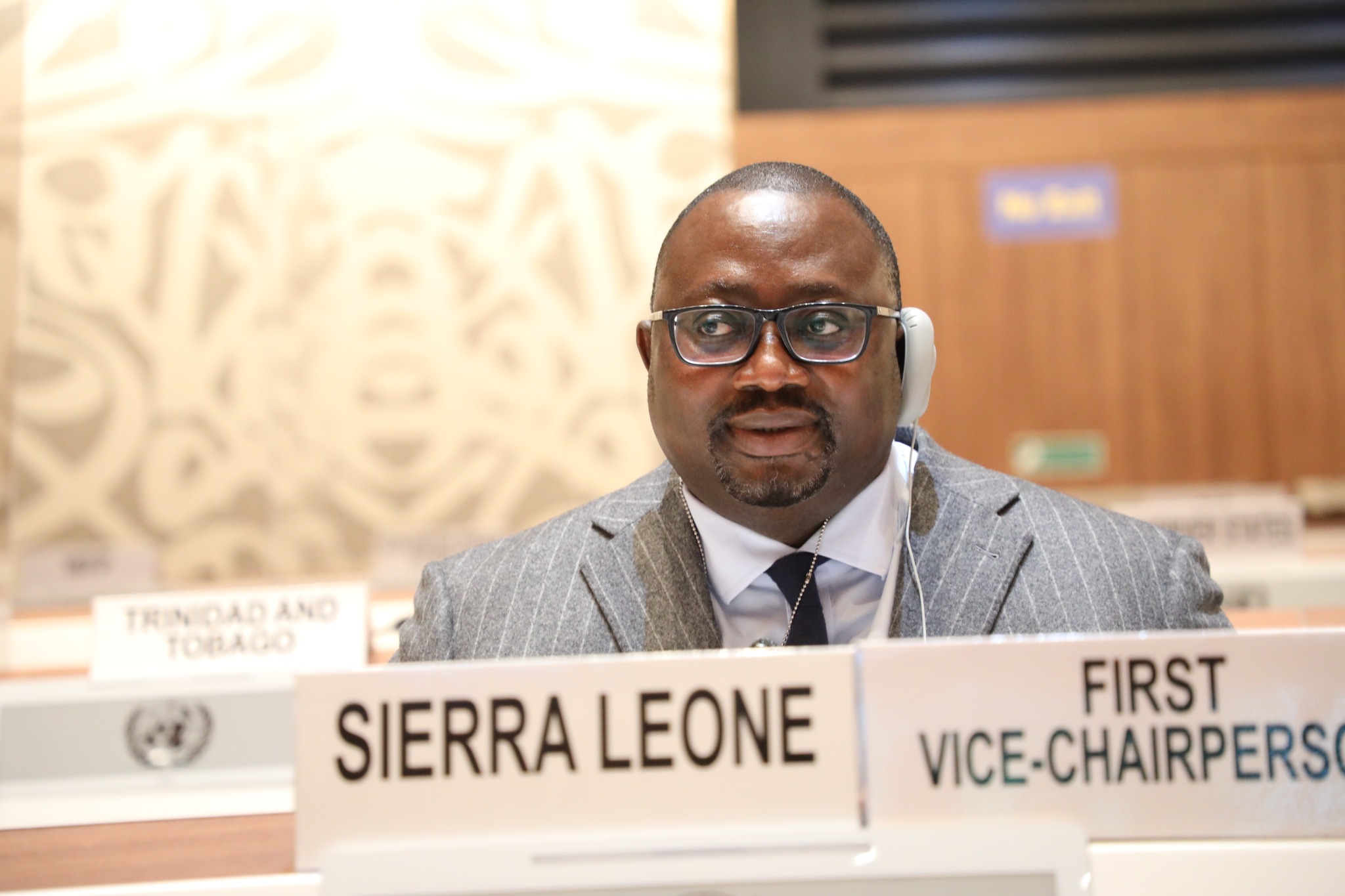 Sierra Leone’s Ambassador Gberie Elected IOM First Vice Chairperson